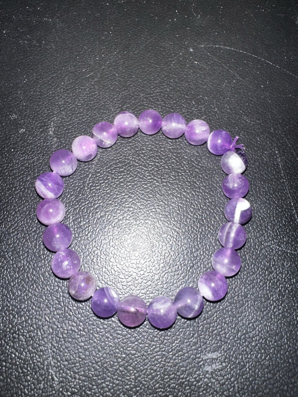 Dream Amethyst Beaded Stretch Bracelet
